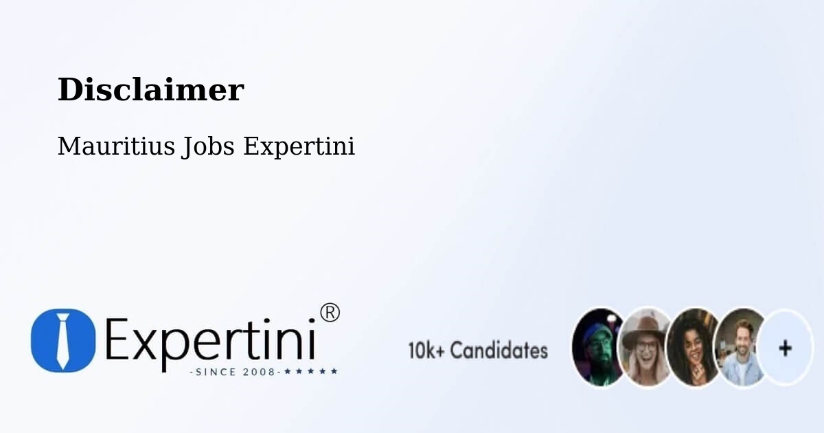 Disclaimer – Flic En Flac - Mauritius Jobs Expertini
